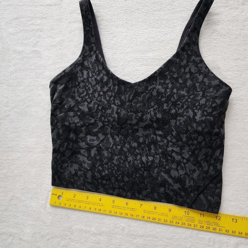 Lululemon Align Tank Wild Thing Dot‎ Size 6 Camo Deep Coal Multi Black Gray Top - Picture 10 of 14
